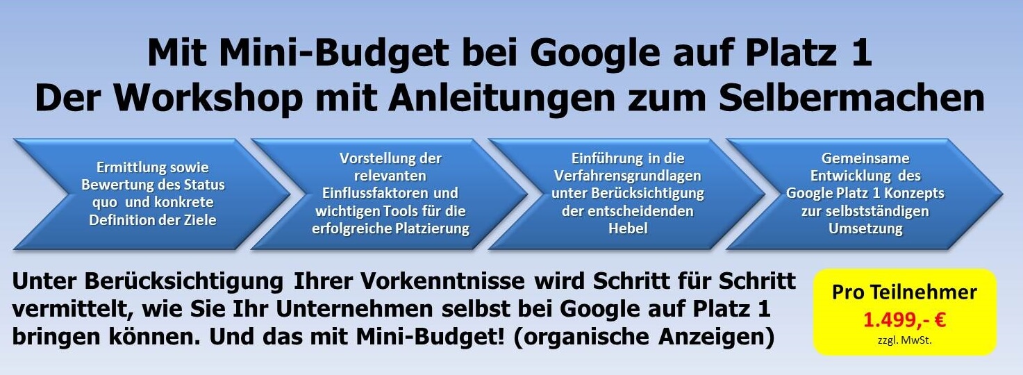 Franken-Consulting Unternehmensberatung mit mini-budget bei google auf platz 1 workshop Unternehmensberatung bei-google-auf-eins, Unternehmensberatung